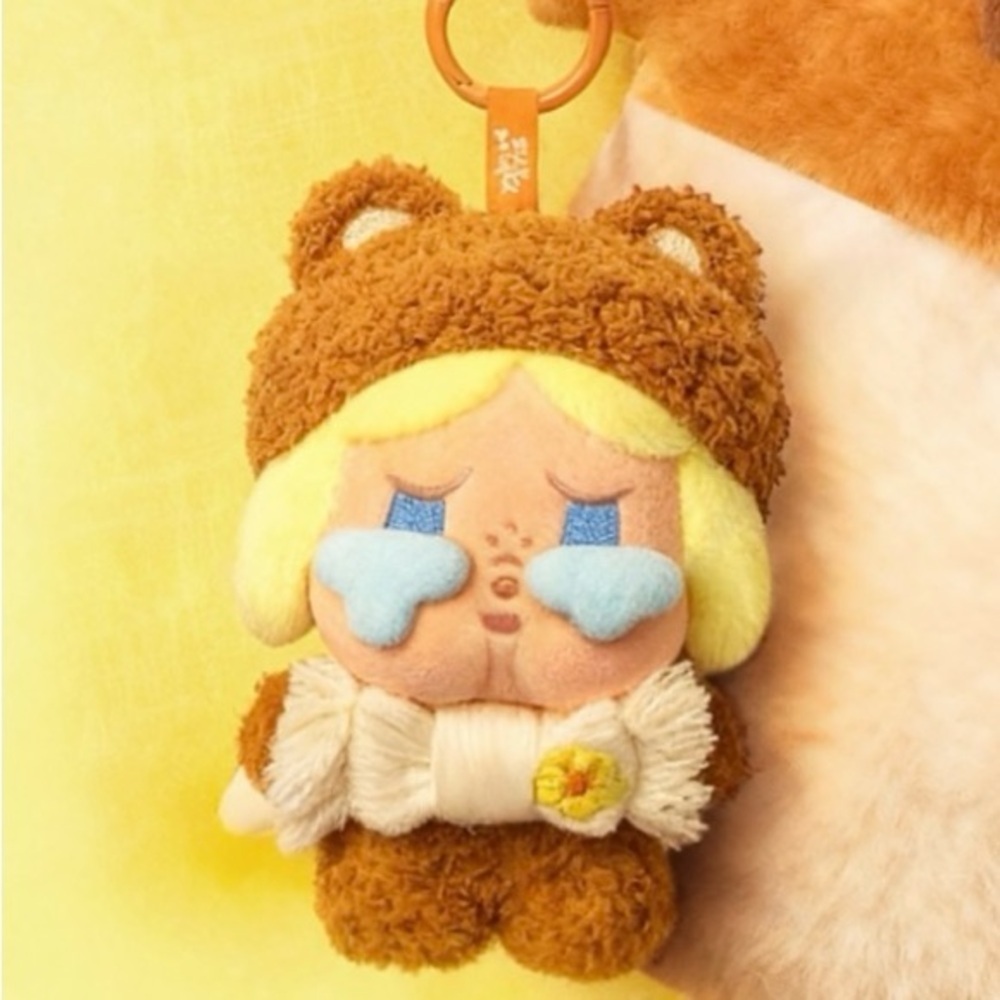 Pop Mart Pop Bean Fluffy & Cozy Plush Pendant - Crybaby Fuzzy Bear